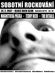 Plakát koncertu v Blues Rock Klubu 24. 2. 2007